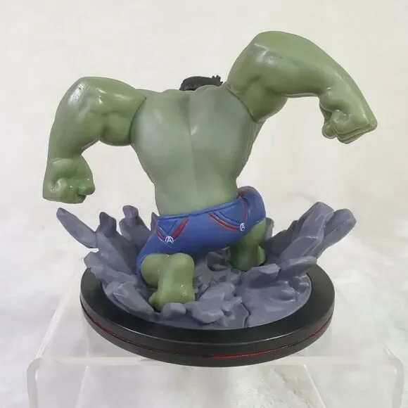 The Hulk Q Fig Marvel Avengers Age Of Ultron Action Figure On Stand 2016 Qmx - Picture 4 of 7